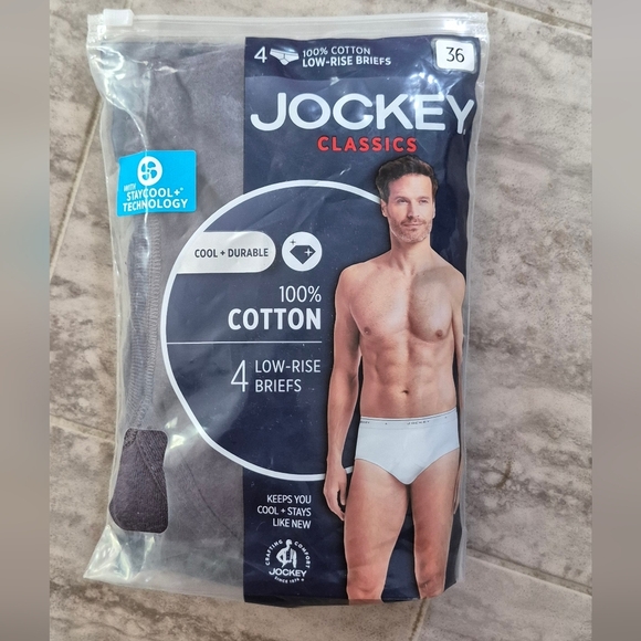 Jockey Men's Briefs - Blue and Gray Trio - Picture 4 of 5